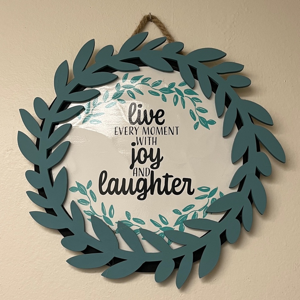 Decorative Wall Sign with Inspirational Quote